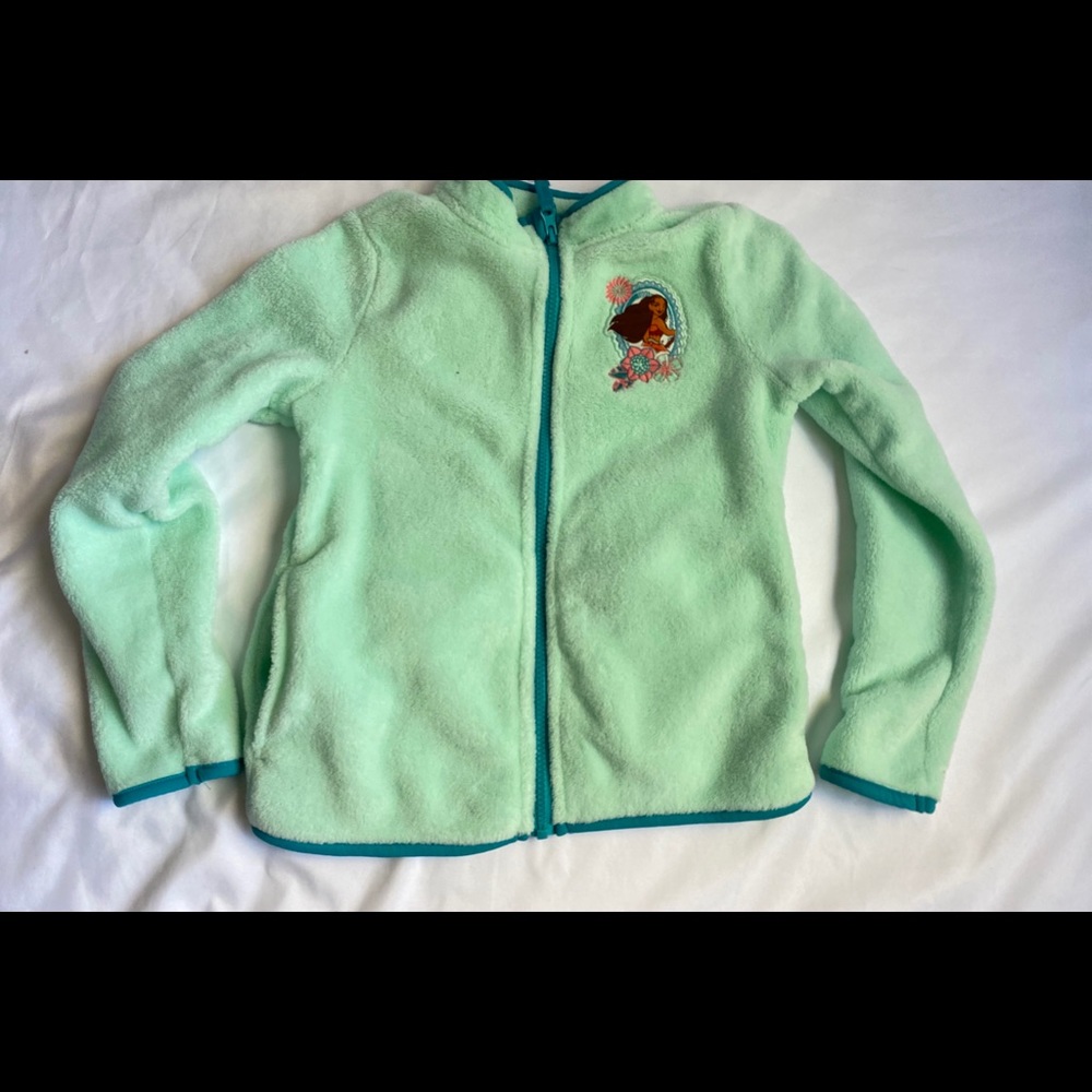 Disney Moana Jacket plush/fleece zip lightweight
